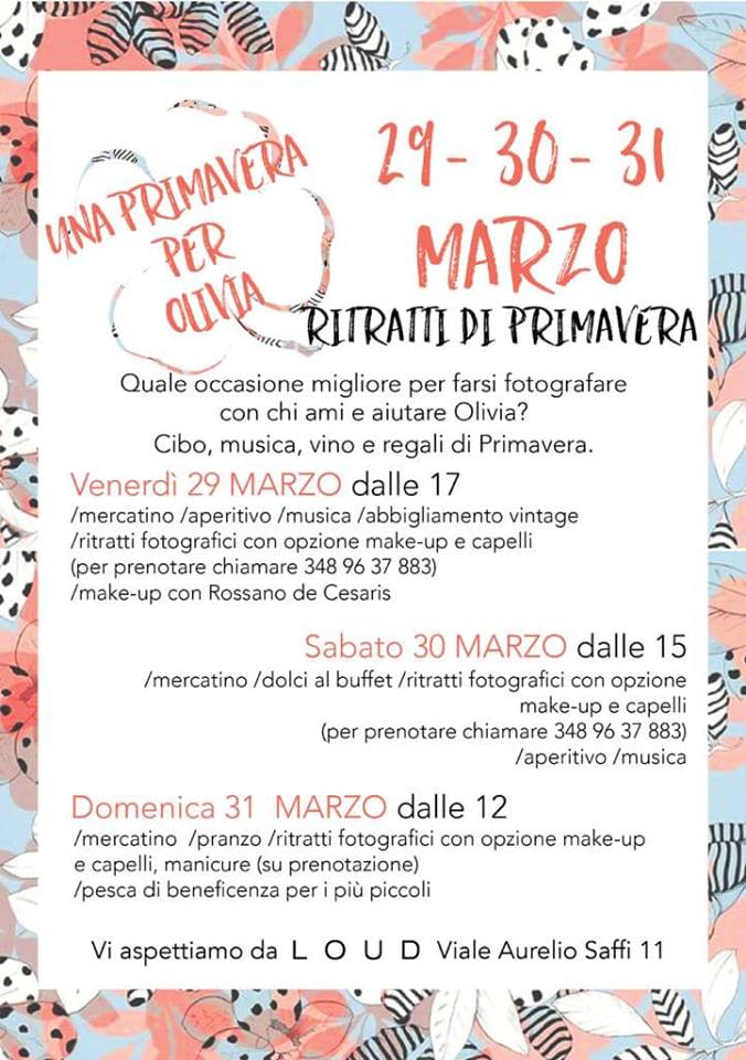 una primavera per olivia programma