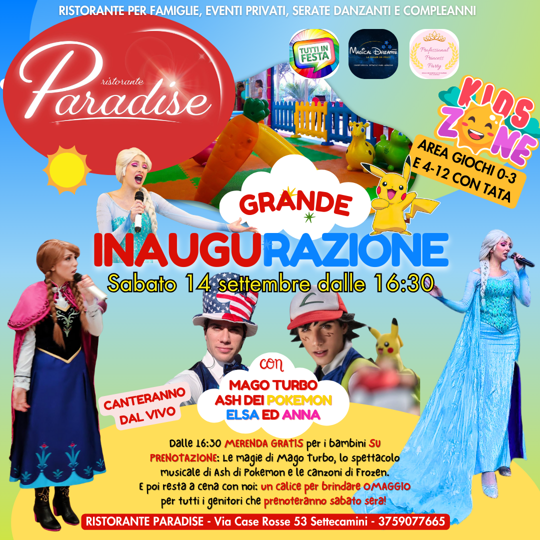 evento gratuito per bambini a roma ristorante con animazione