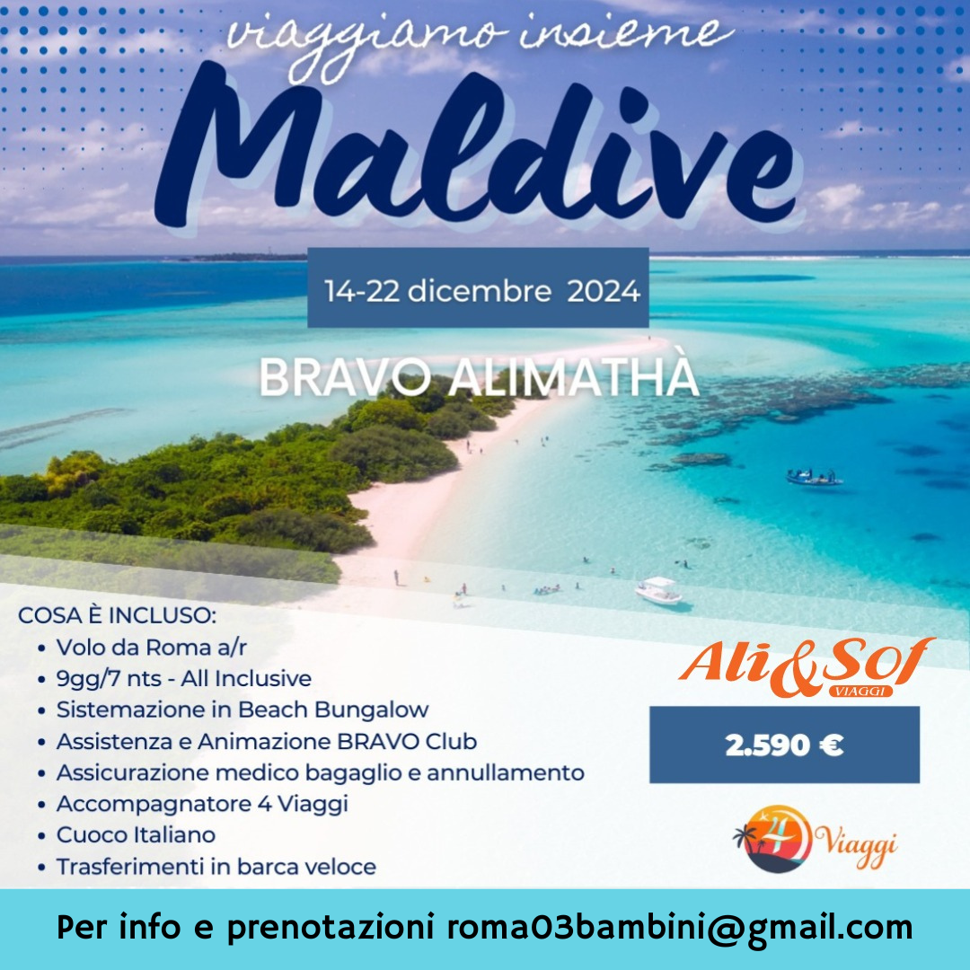 VIAGGIO PER FAMIGLIE CON BAMBINI ALLE MALDIVE