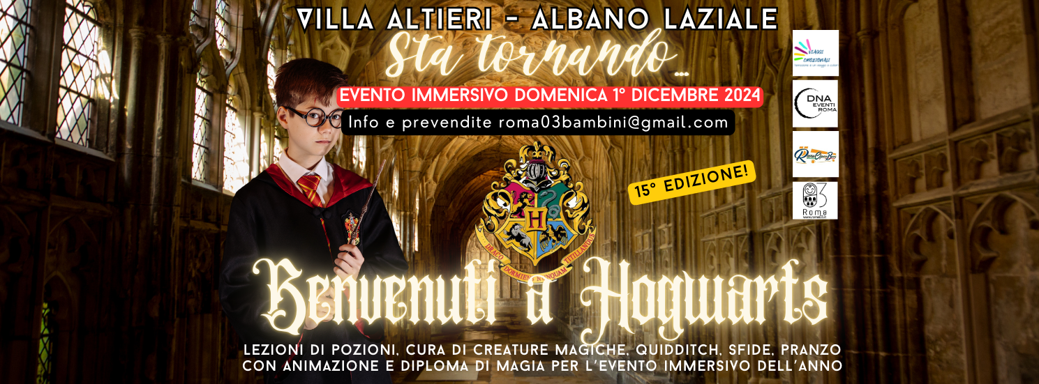 evento per famiglie con bambini harry potter